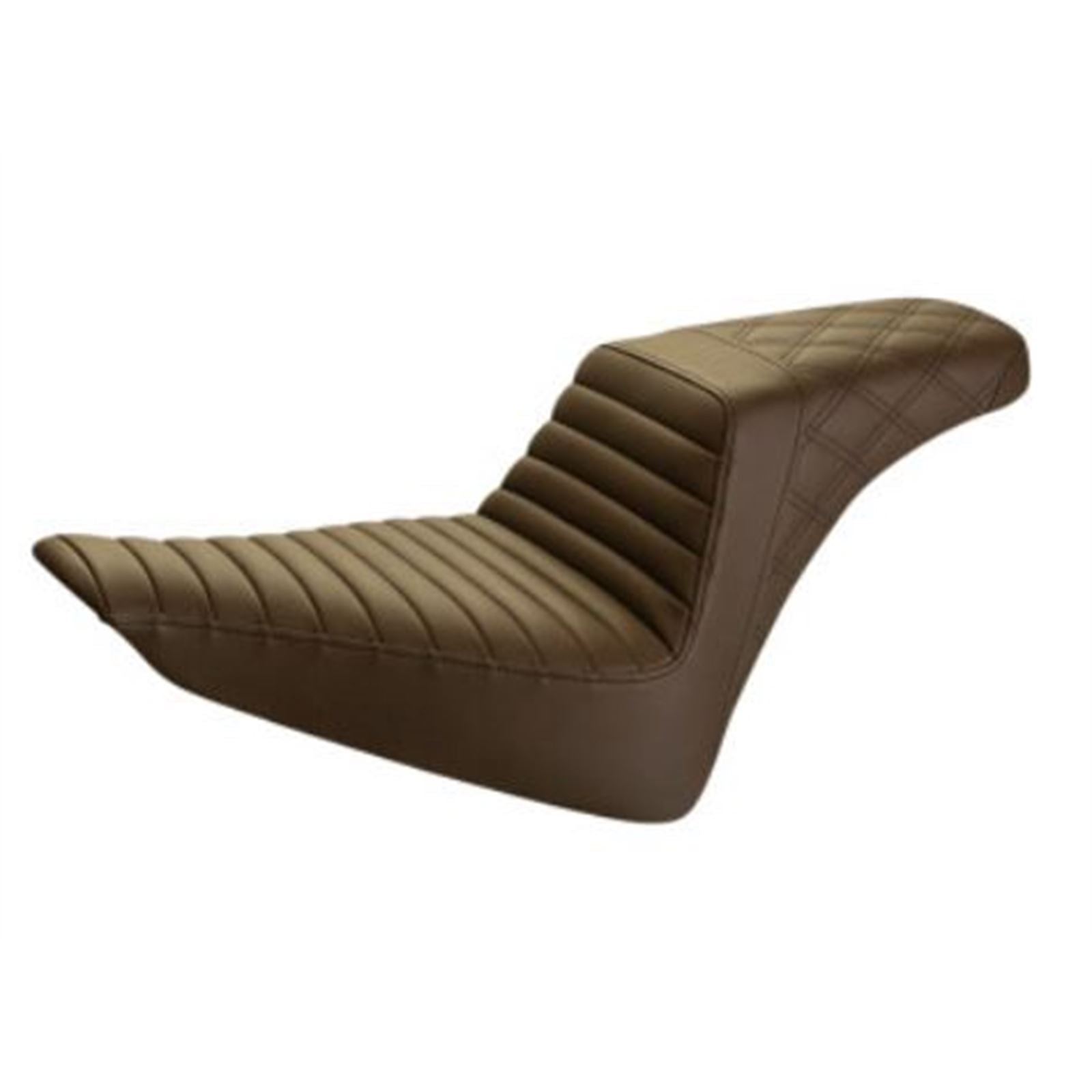 Saddlemen Step Up Seat - Tuck and Roll/Lattice Stitched - Brown 812-26-176BR_639847
