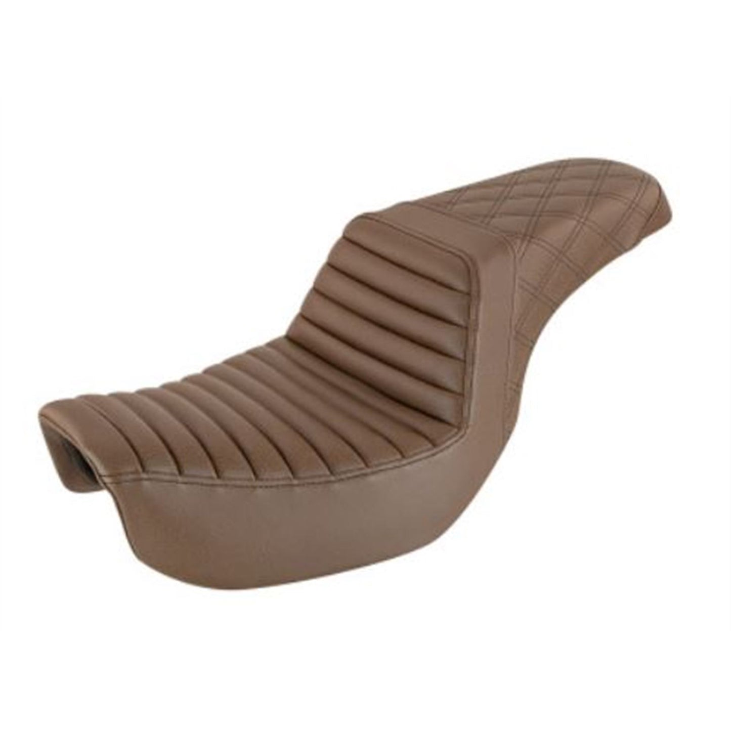 Saddlemen Step Up Seat - Tuck and Roll/Lattice Stitched - Brown 806-04-176BR_794531