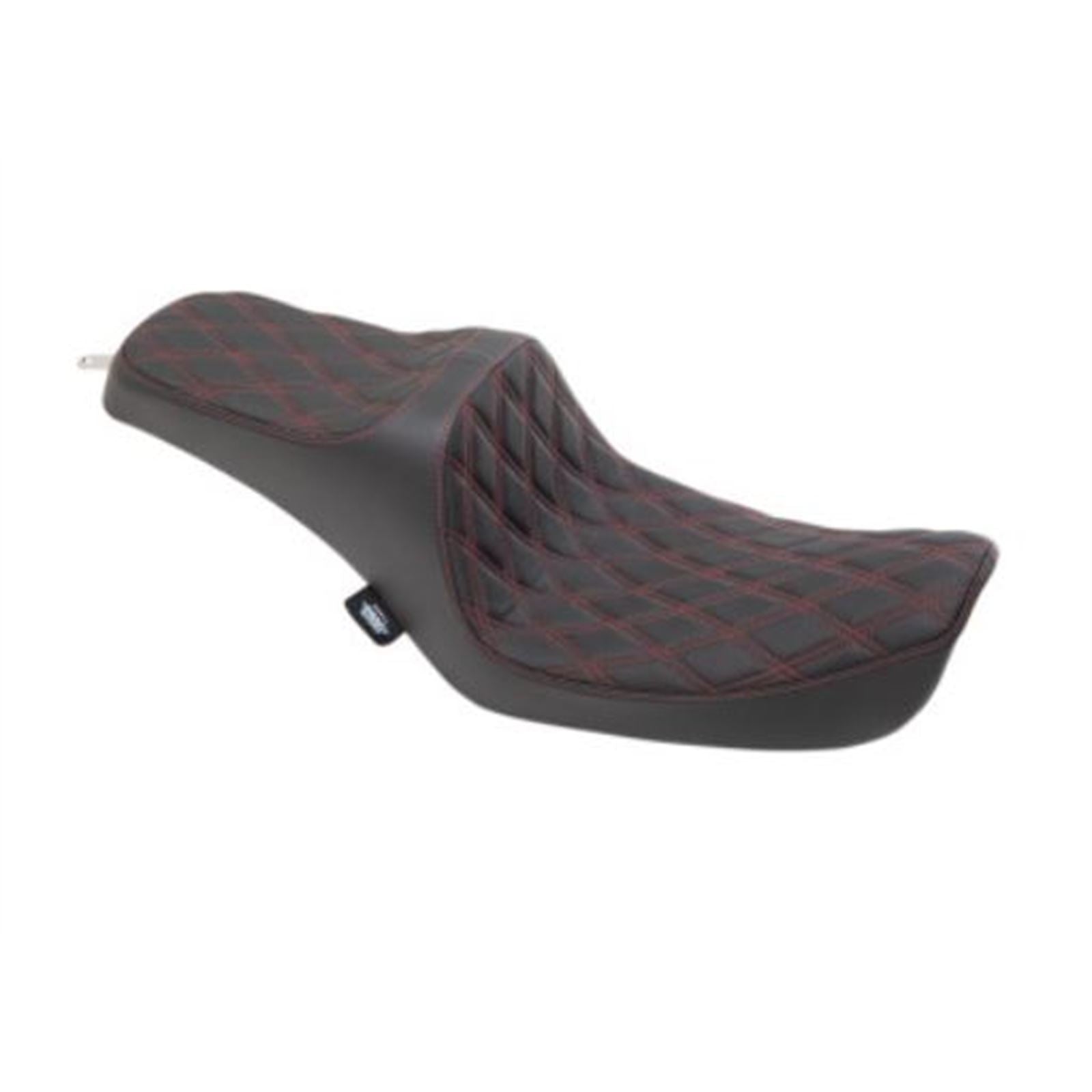 Drag Specialties Predator III Seat - Double Diamond - Red Thread 0803-0654_724896
