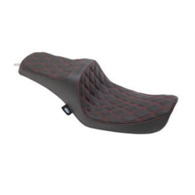 Drag Specialties Predator III Seat - Double Diamond - Red Thread 0803-0654_724896