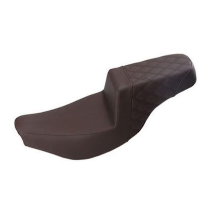 Saddlemen Step Up Seat - Driver Passenger Lattice Stitched - Brown I14-07-173BR_640264