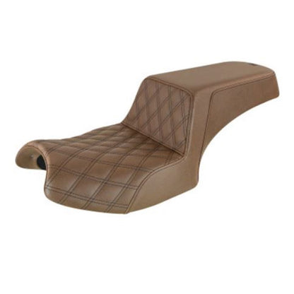 Saddlemen Step Up Seat - Driver Lattice Stitched - Brown for Indian I20-06-172BR_640271