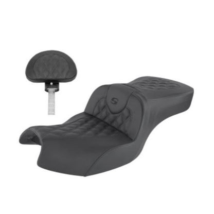 Saddlemen Roadsofa™ Seat -Lattice Stitched - Backrest - Black for Indian I20-06-182BR_795411