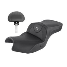Saddlemen Heated Road Sofa Seat - Carbon Fiber - Backrest - Black for Indian I20-06-185BRHCT_795415