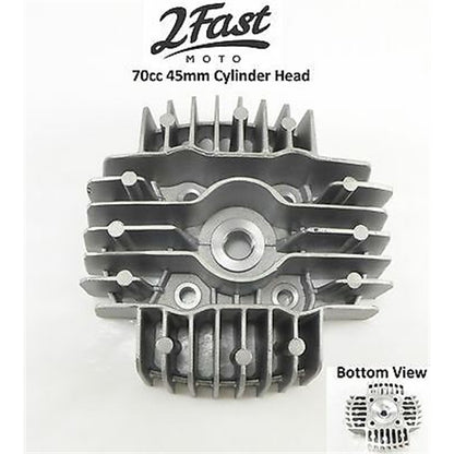 2FastMoto 70cc Big Bore 45mm Cylinder Head - Puch Maxi Luxe Magnum MK E50 2fm-505.600-puch_623501