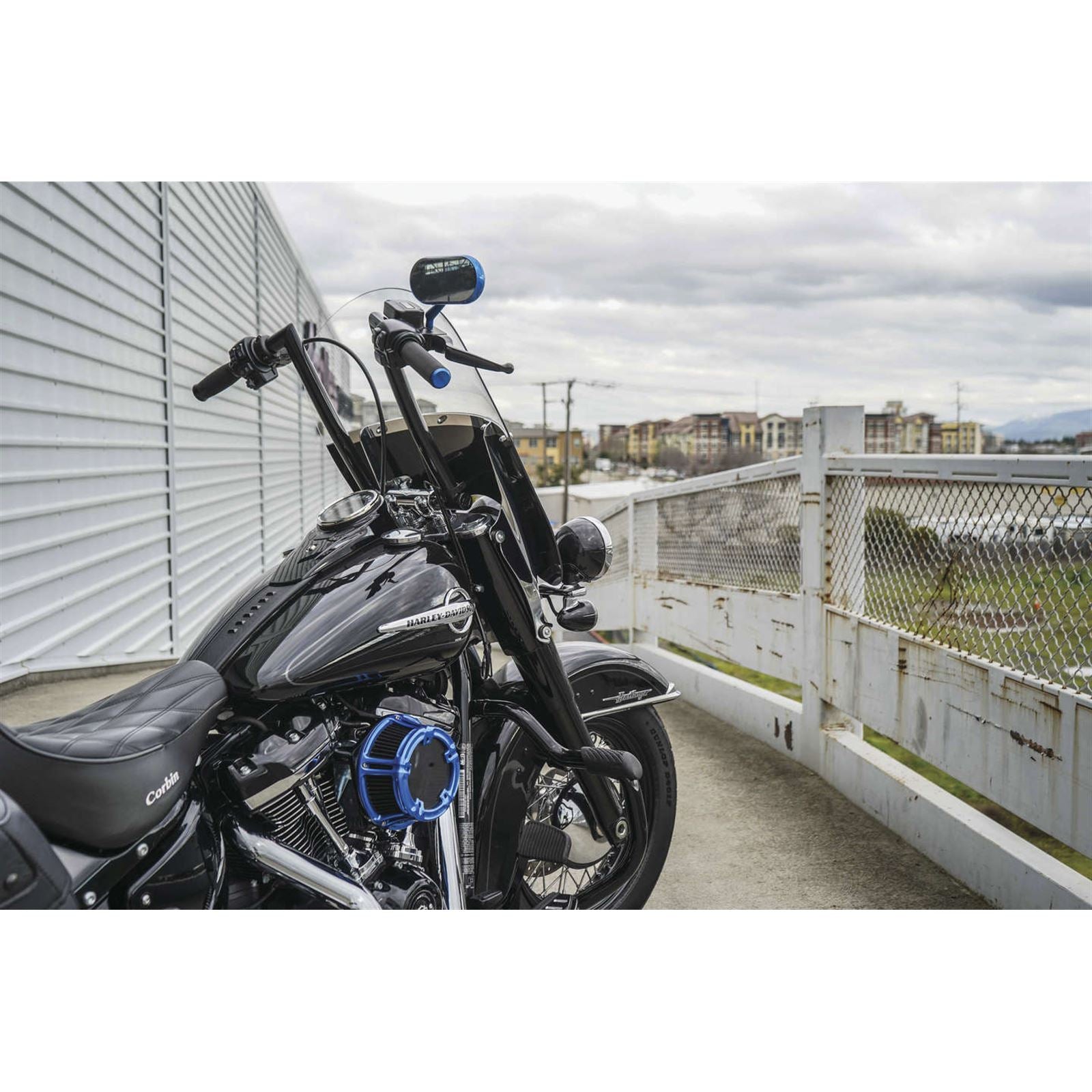 Arlen Ness Air Cleaner Clear Tear '08-16FLT Blue 18-903_988109