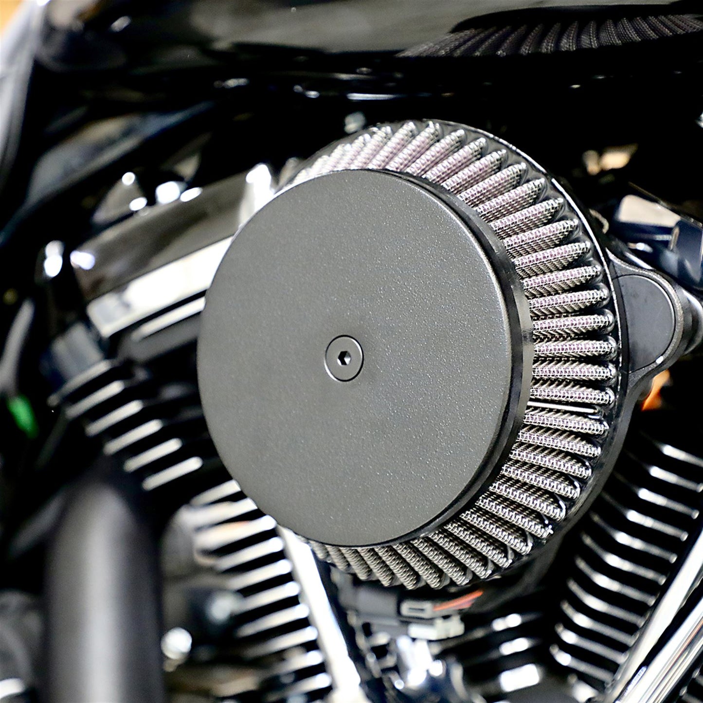 LA Choppers Air Cleaner Black Big Air [MPN: LA-2392-00B]_1043337