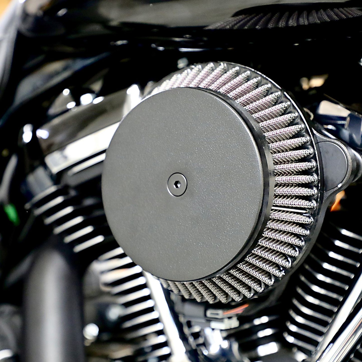 LA Choppers Air Cleaner Black M8 [MPN: LA-2392-03B]_1043318