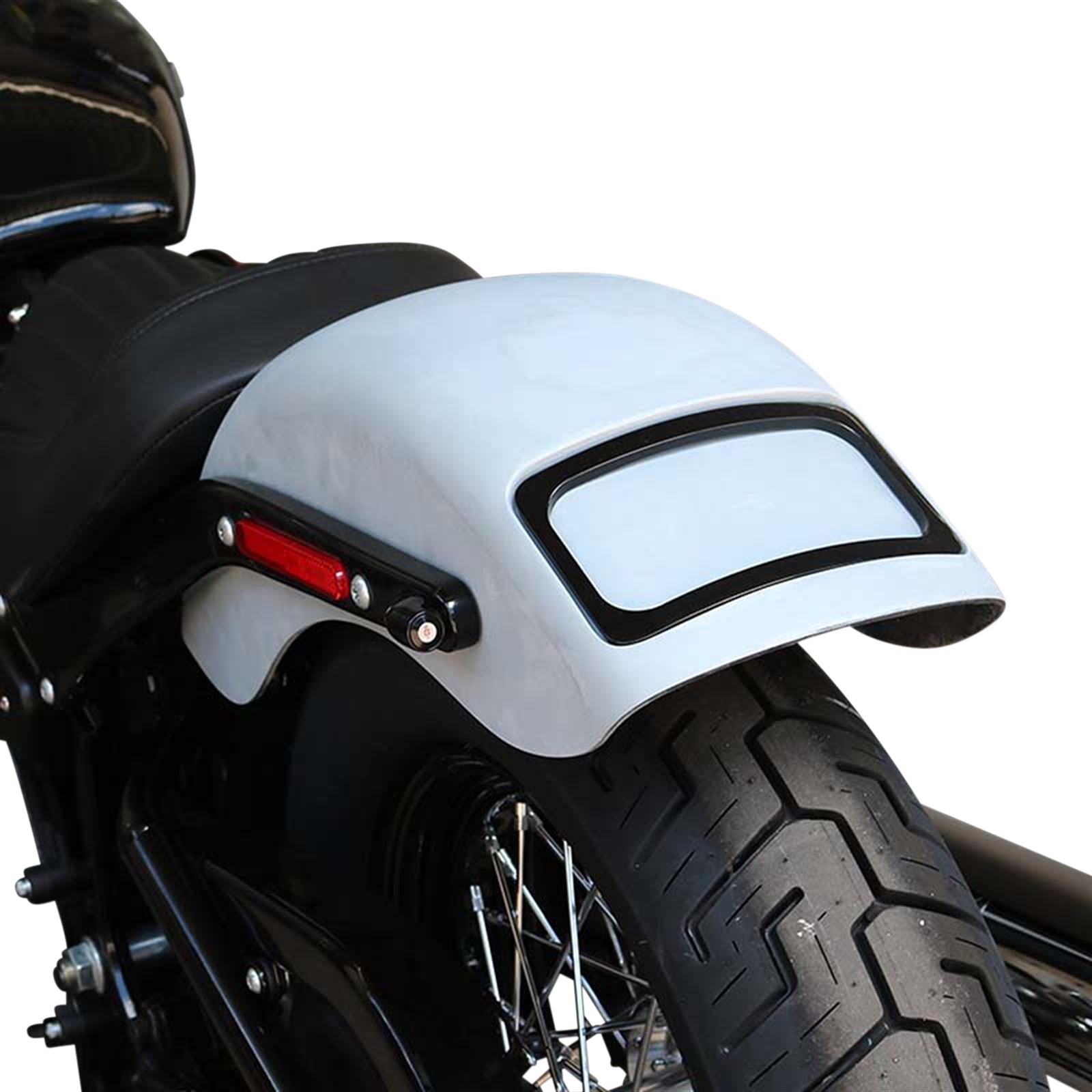 Paul Yaffe's Bagger Nation Fender and Frenched-In LED License Plate Kit - Chrome Frame - FXBB [MPN: CRF-M8ST-SB-C]_1043576
