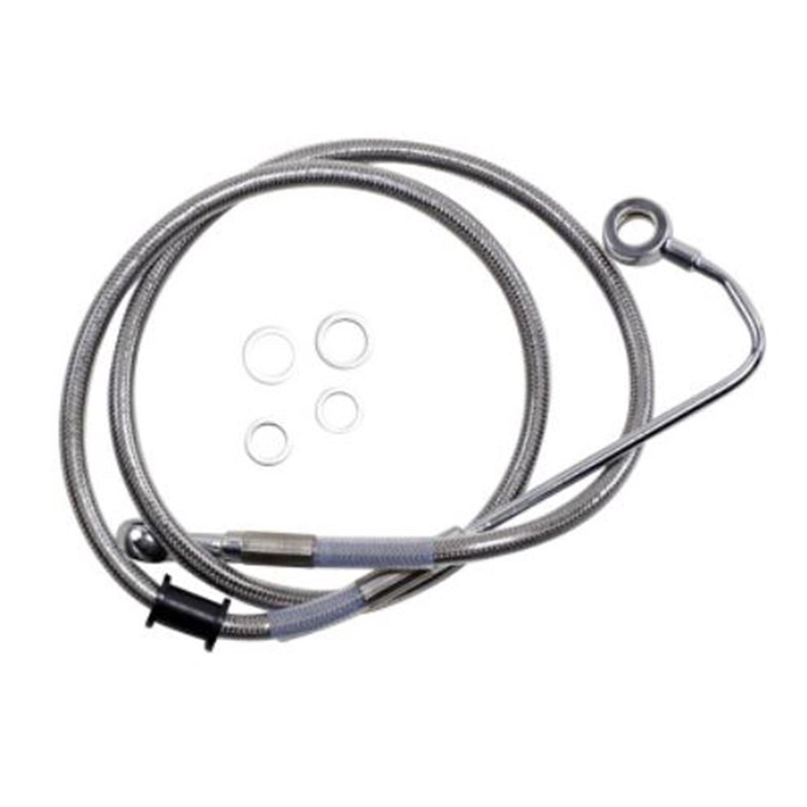Drag Specialties Brake Line - 15-17 Softail - Stainless Steel +6" 1741-5757_724956