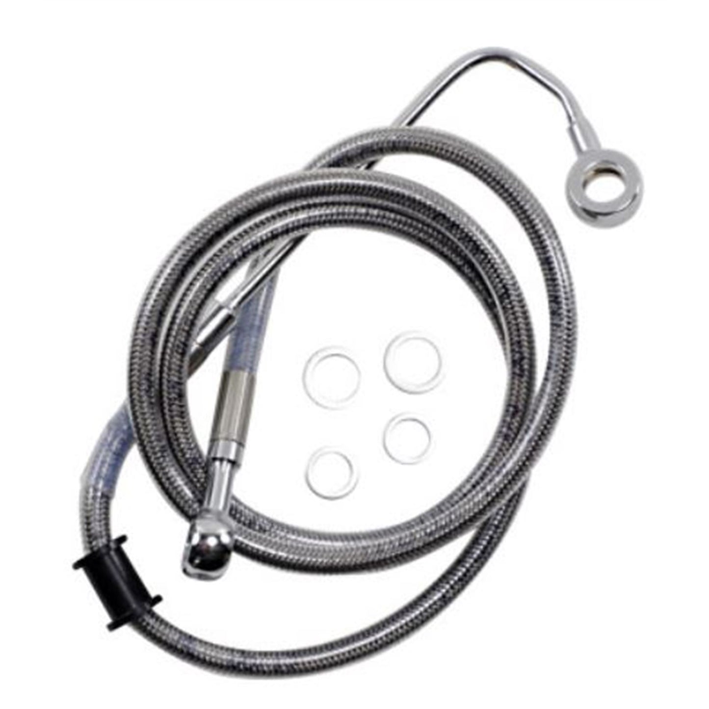 Drag Specialties Brake Line - 15-17 Softail - Stainless Steel +8" 1741-5758_724957