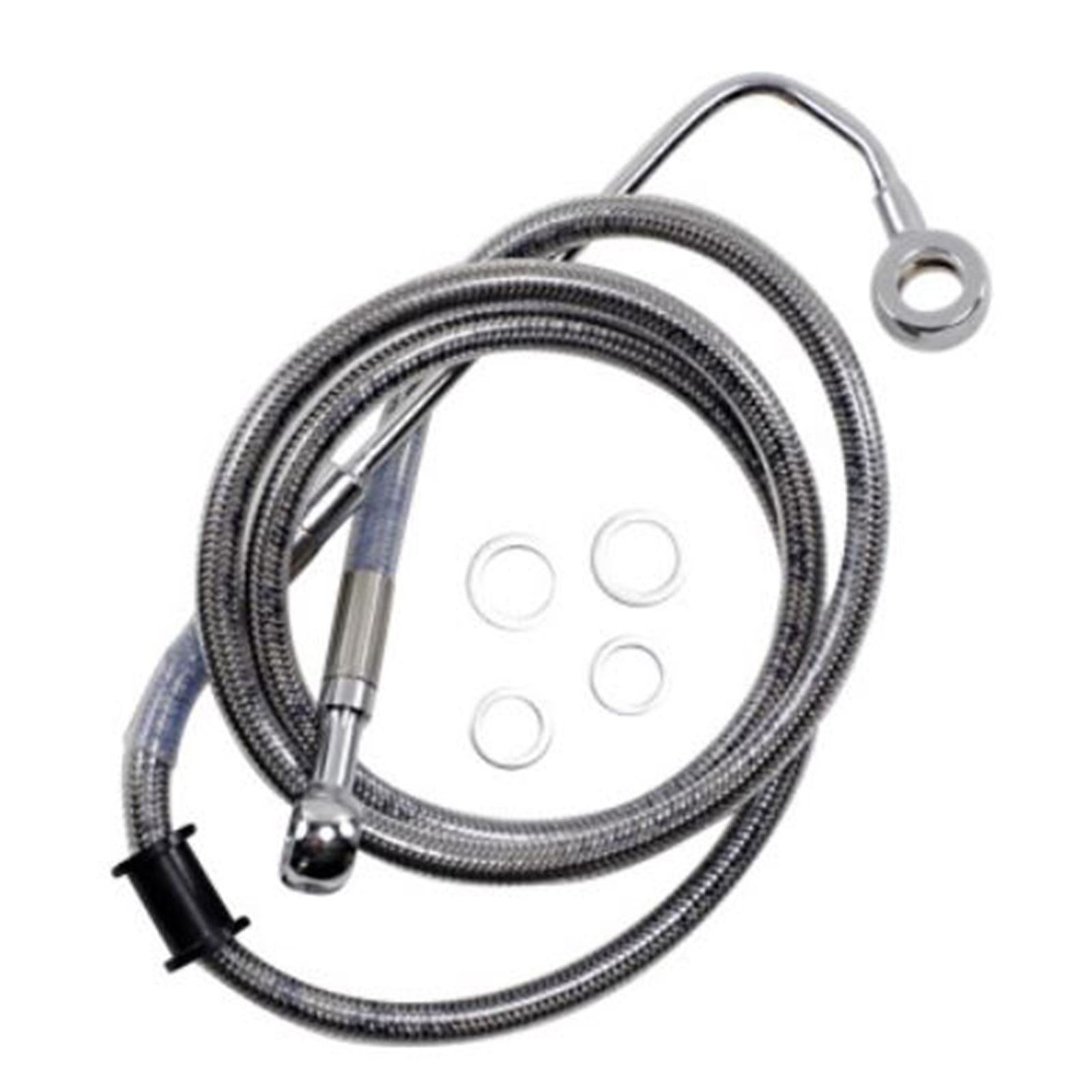 Drag Specialties Brake Line - 15-17 Softail - Stainless Steel +8" 1741-5758_724957