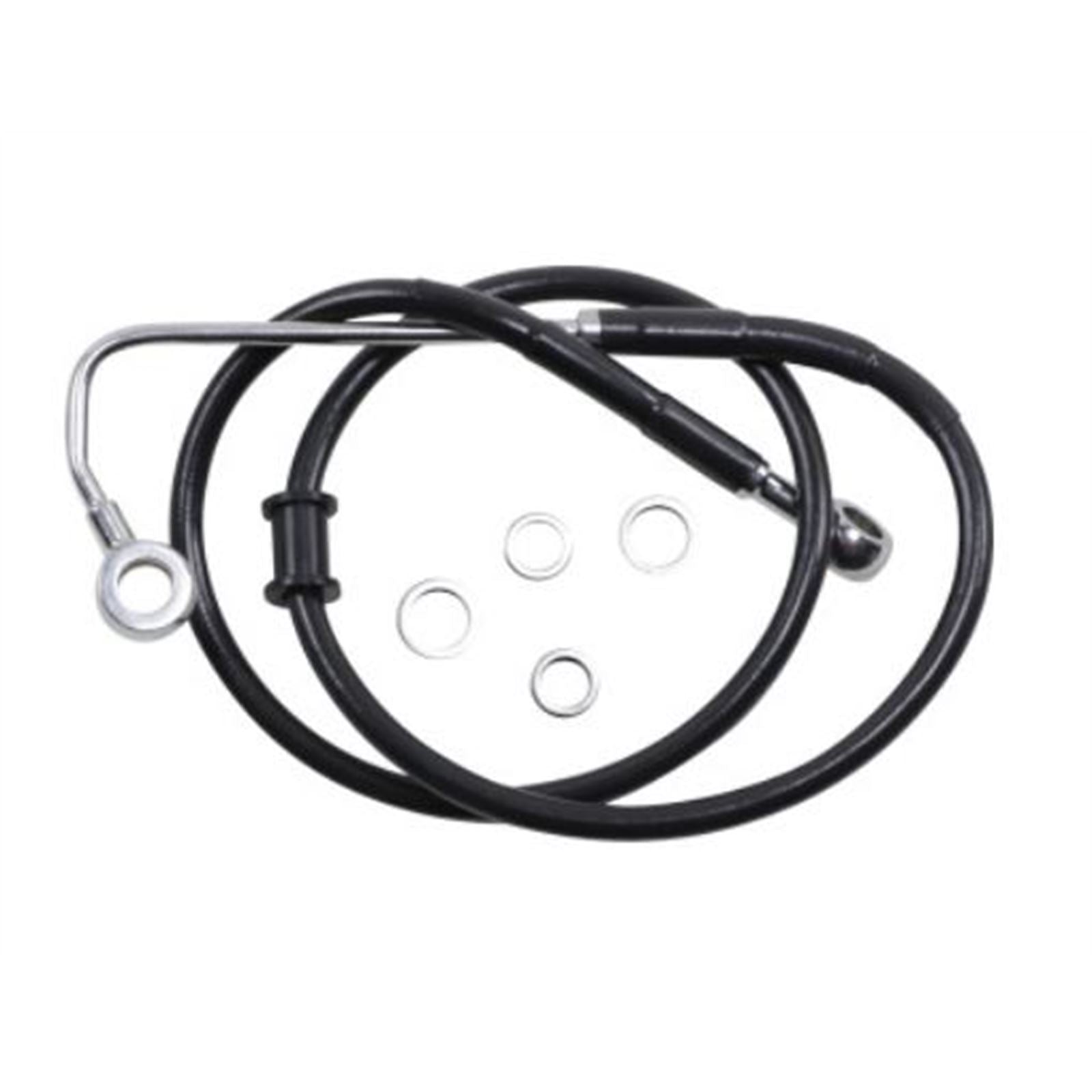 Drag Specialties Brake Line - 15-17 Softail  - Black 1741-5759_724958