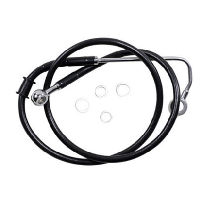 Drag Specialties Brake Line - 15-17 Softail - Black +6" 1741-5762_724962