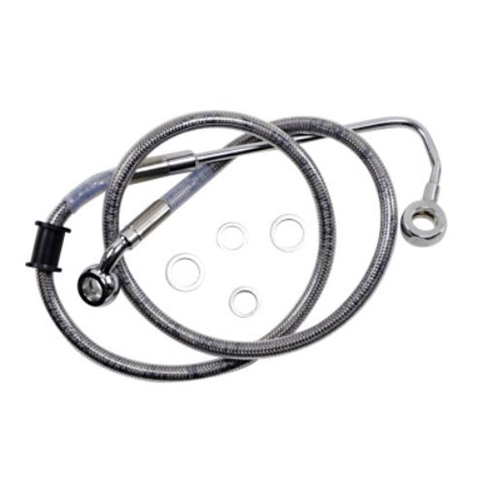 Drag Specialties Brake Line - 15-17 Softail - Stainless Steel +2" 1741-5765_724965