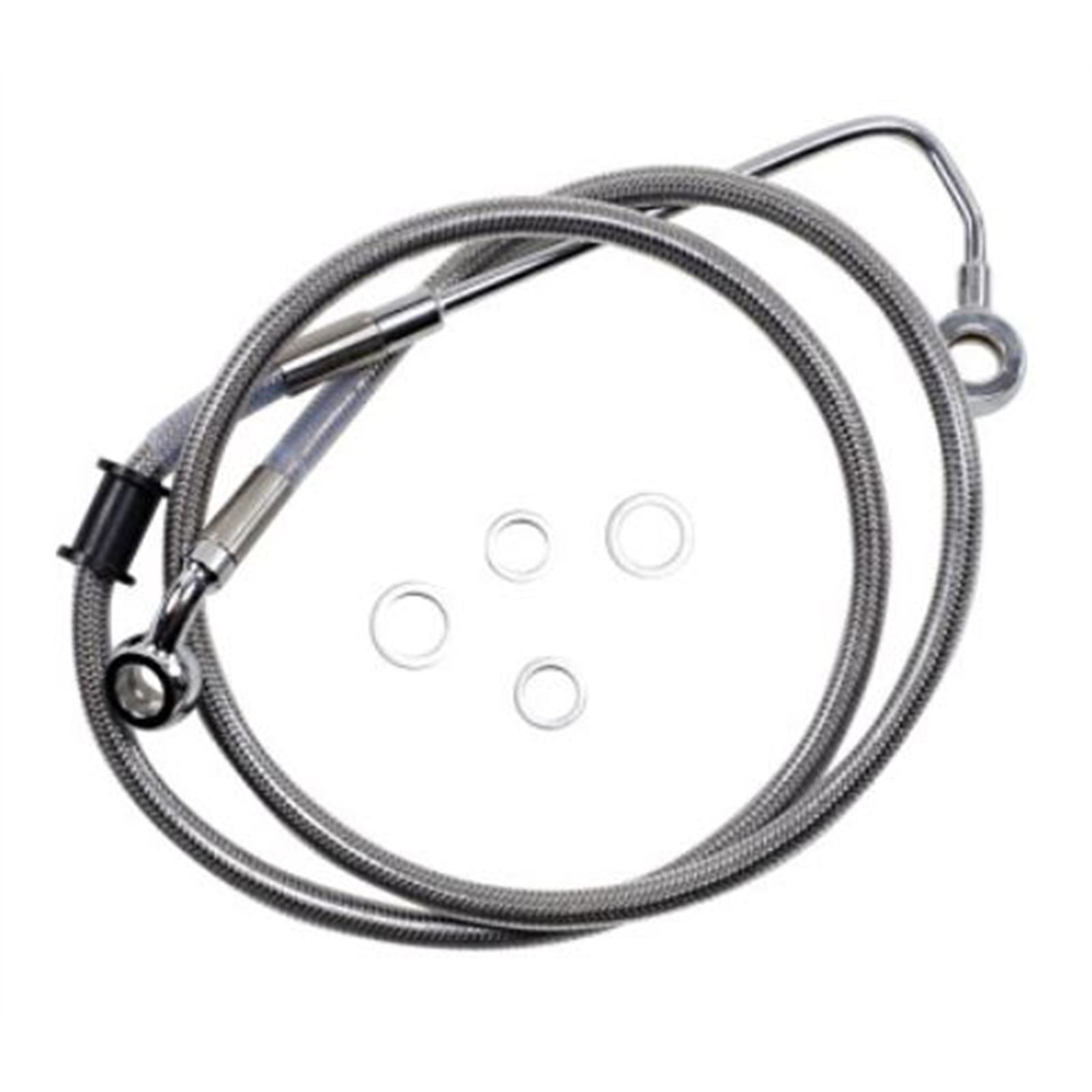 Drag Specialties Brake Line - 15-17 Softail - Stainless Steel +8" 1741-5768_724970