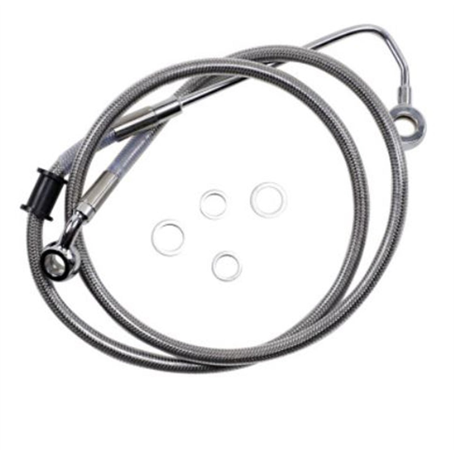 Drag Specialties Brake Line - 15-17 Softail - Stainless Steel +10" 1741-5769_724971