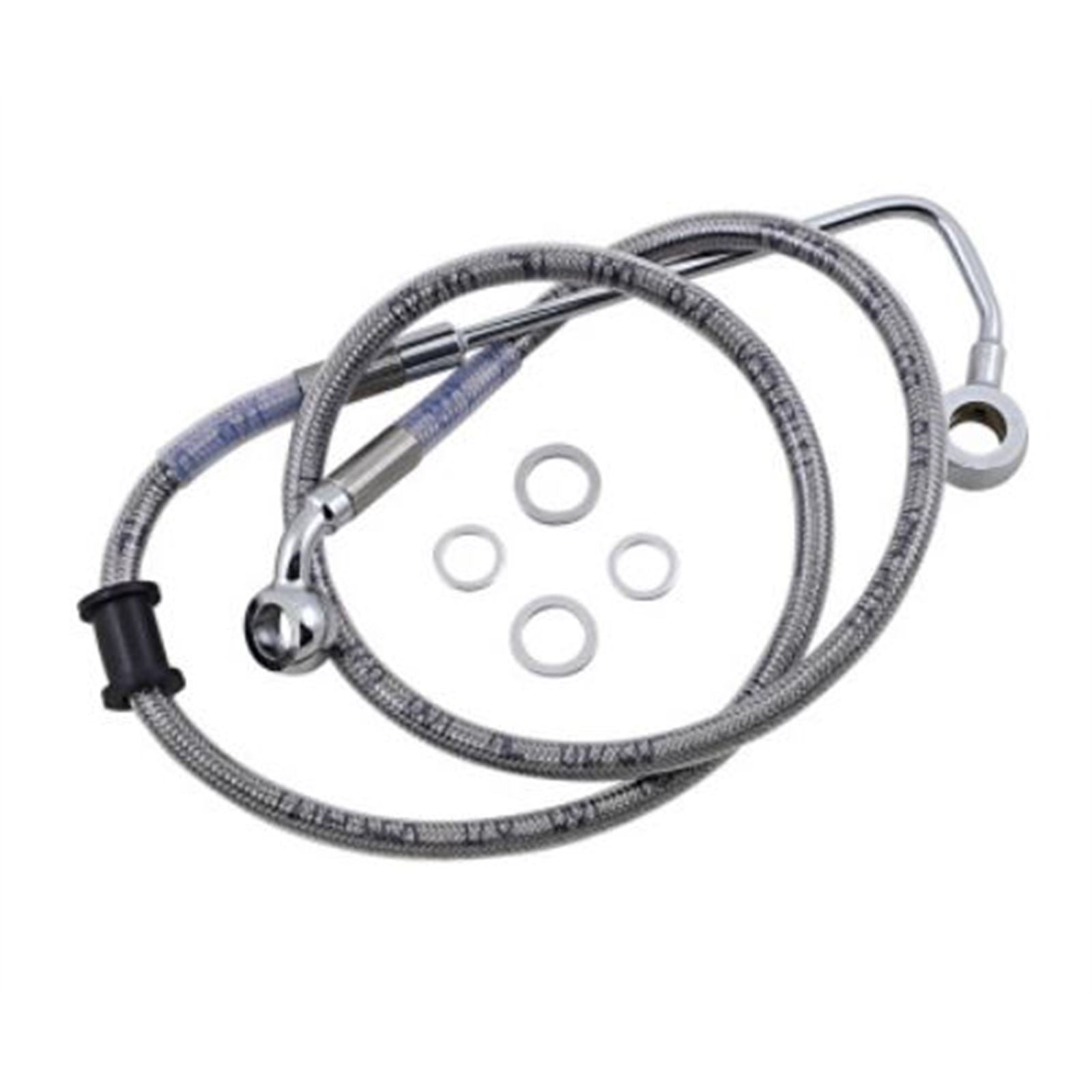 Drag Specialties Brake Line - 15-17 Softail - Stainless Steel +4" 1741-5778_724980