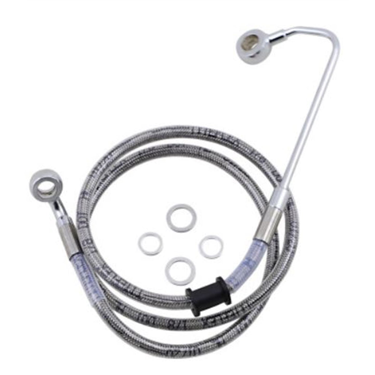 Drag Specialties Brake Line - 15-17 Softail - Stainless Steel +8" 1741-5780_724982