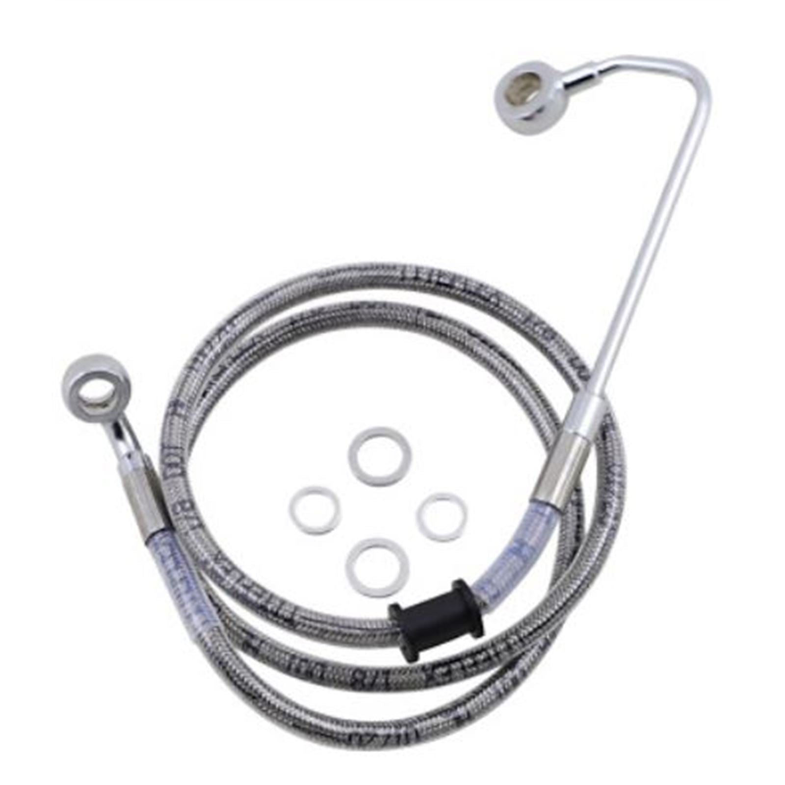 Drag Specialties Brake Line - 15-17 Softail - Stainless Steel +8" 1741-5780_724982