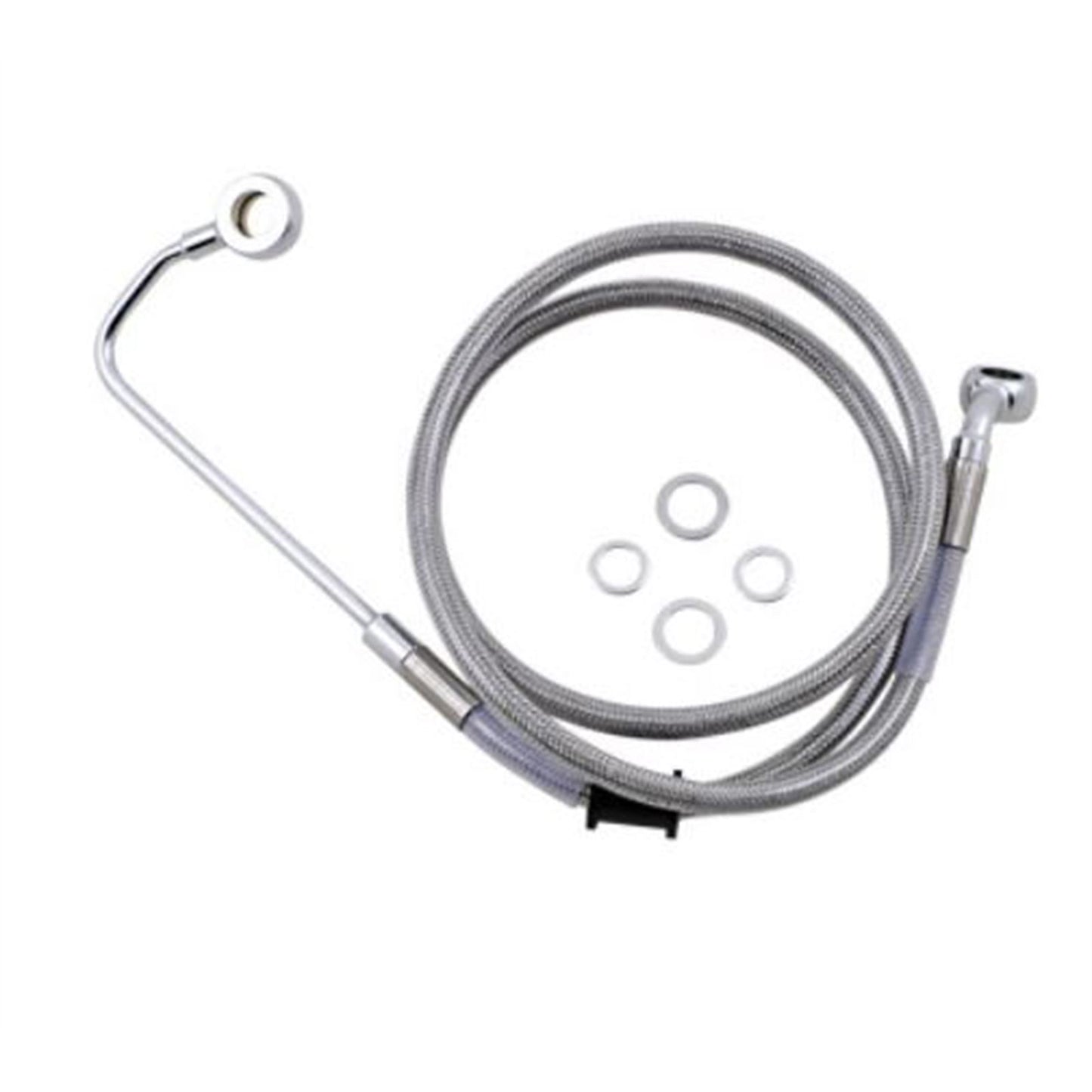 Drag Specialties Brake Line - 15-17 Softail - Stainless Steel +10" 1741-5781_724983