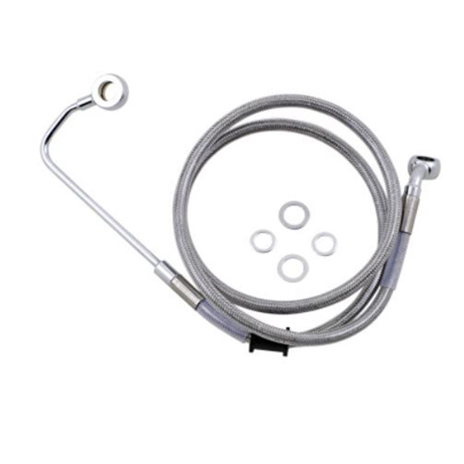 Drag Specialties Brake Line - 15-17 Softail - Stainless Steel +10" 1741-5781_724983