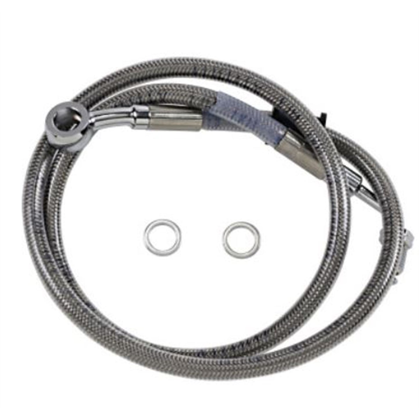 Drag Specialties Brake Line - 18- Softail - Stainless Steel +6" 1741-5791_724994
