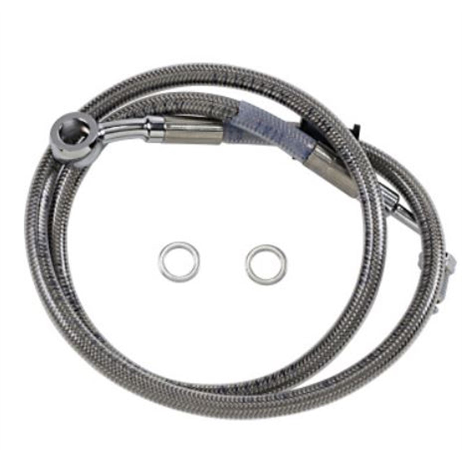 Drag Specialties Brake Line - 18- Softail - Stainless Steel +6" 1741-5791_724994