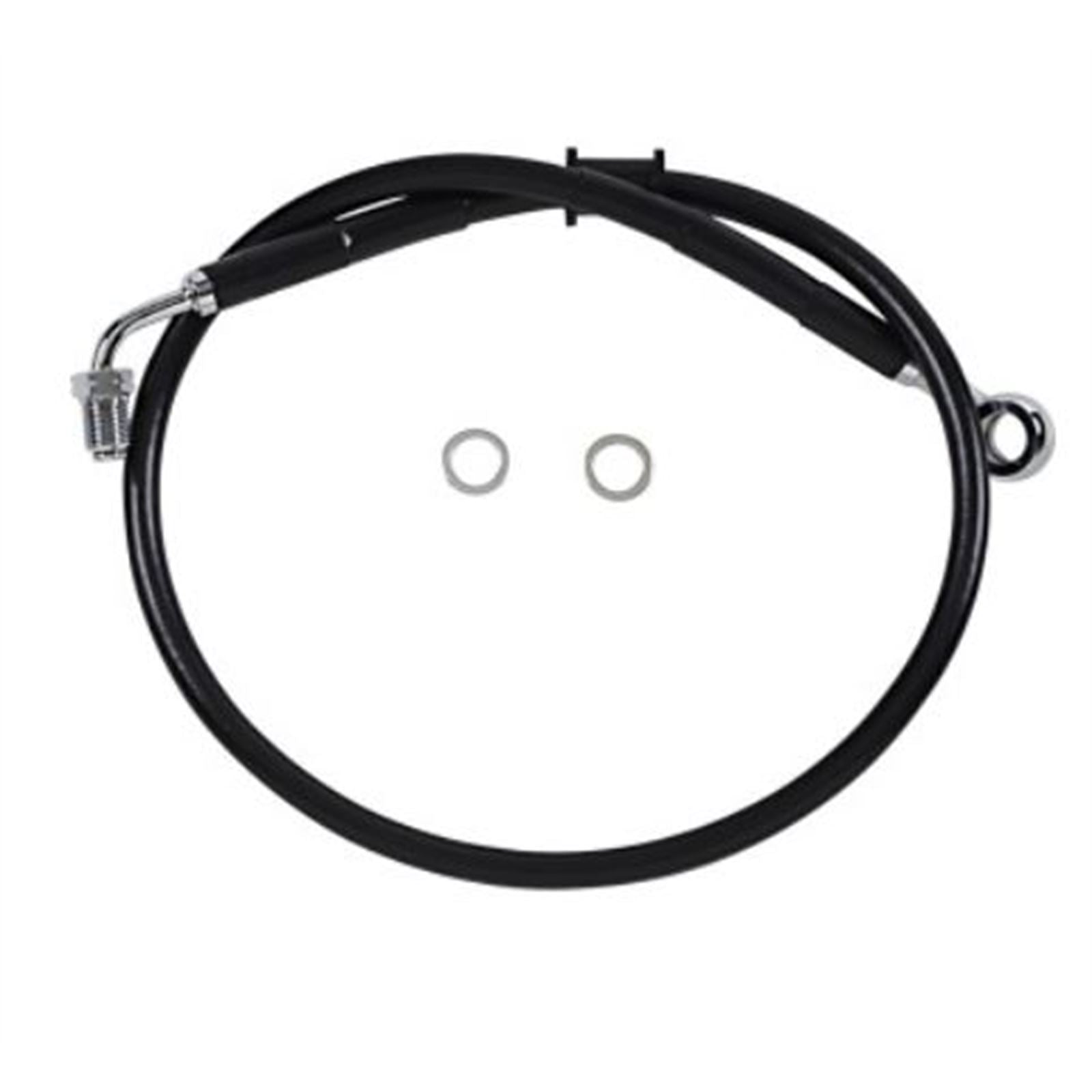 Drag Specialties Brake Line - 18- Softail - Black 1741-5794_724998
