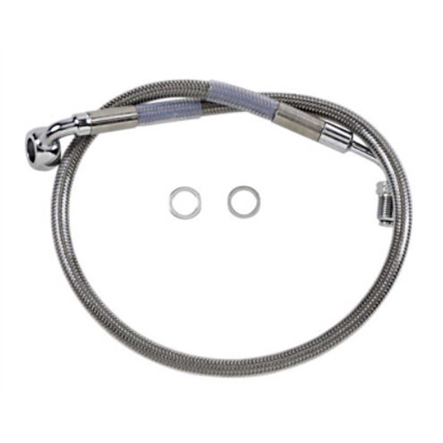 Drag Specialties Brake Line - 18- Softail - Stainless Steel 1741-5800_725004
