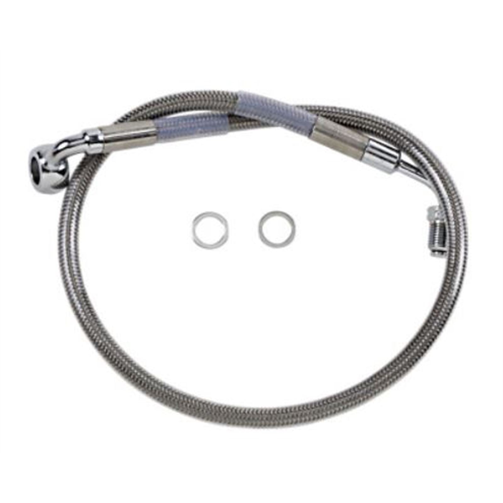 Drag Specialties Brake Line - 18- Softail - Stainless Steel 1741-5800_725004