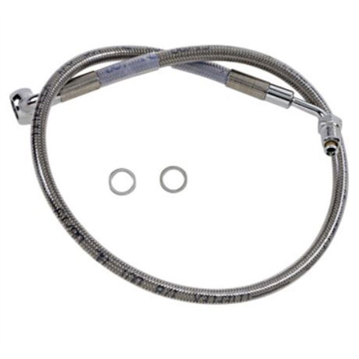 Drag Specialties Brake Line - 18- Softail - Stainless Steel +2" 1741-5801_725005