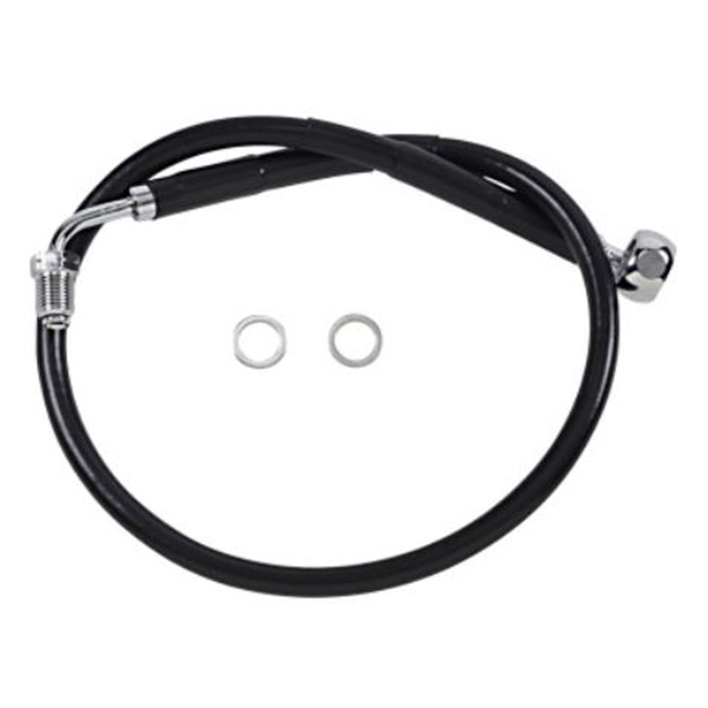 Drag Specialties Brake Line - 18- Softail - Black 1741-5806_725010