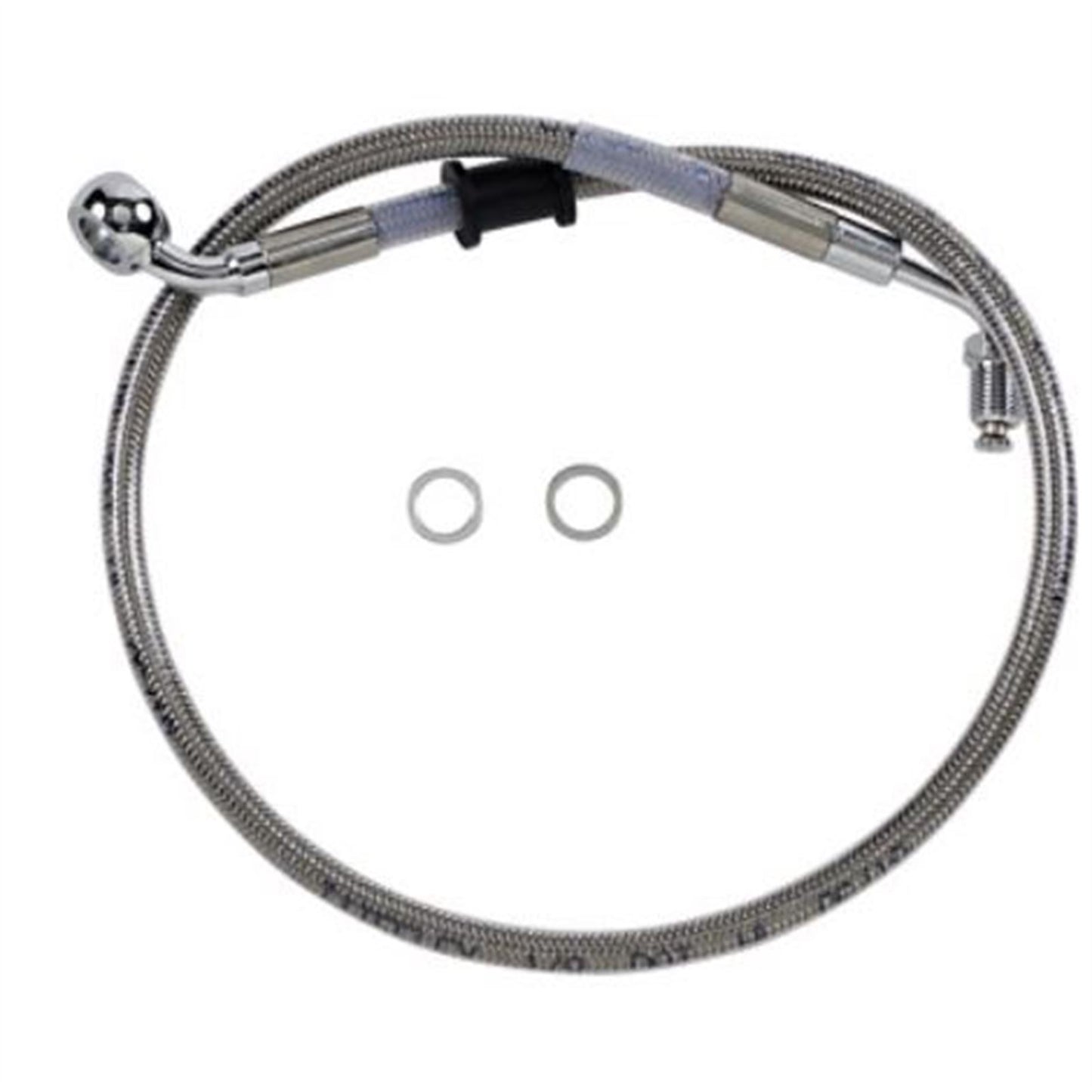 Drag Specialties Brake Line - 18- Softail - Stainless Steel +2" 1741-5813_725019