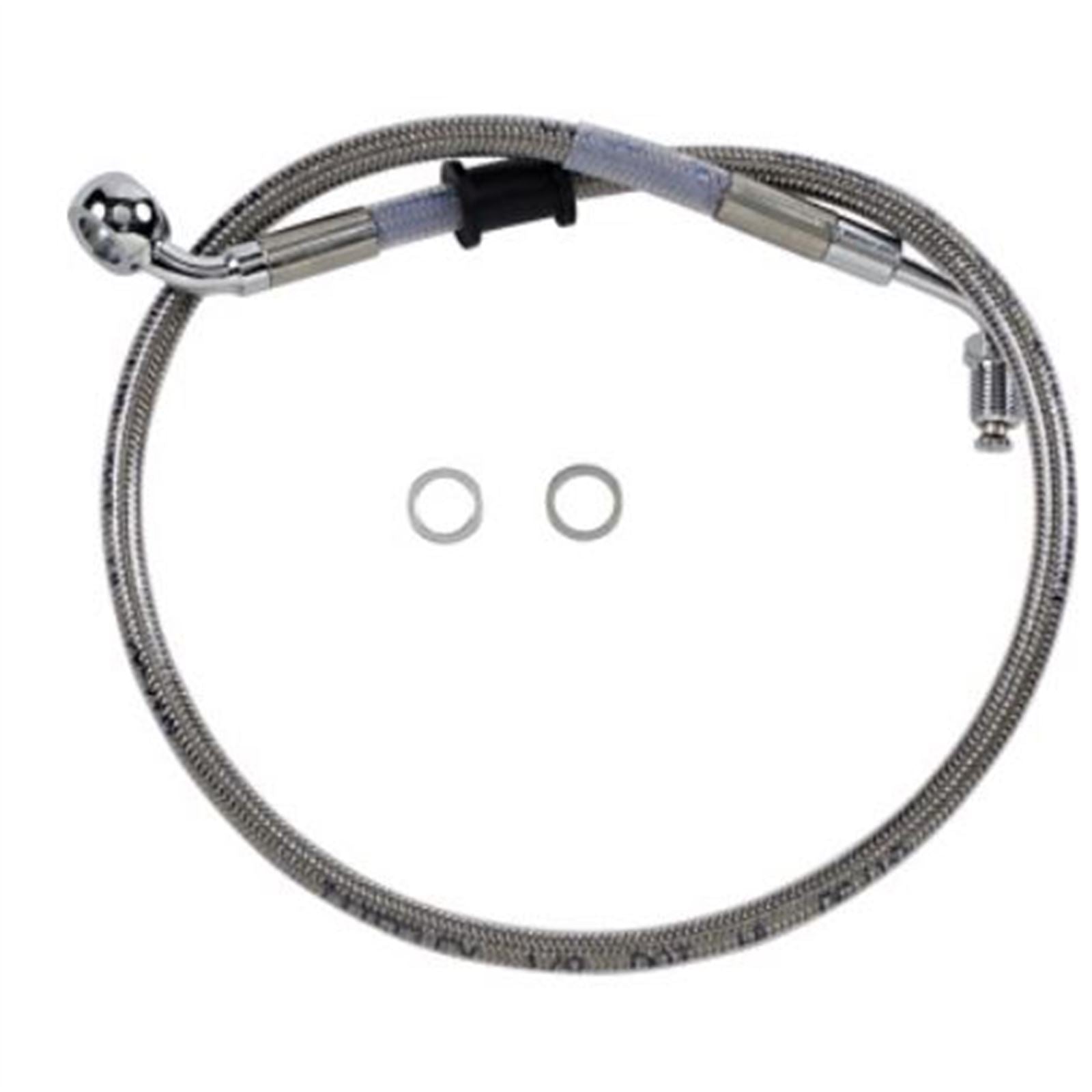 Drag Specialties Brake Line - 18- Softail - Stainless Steel +2" 1741-5813_725019
