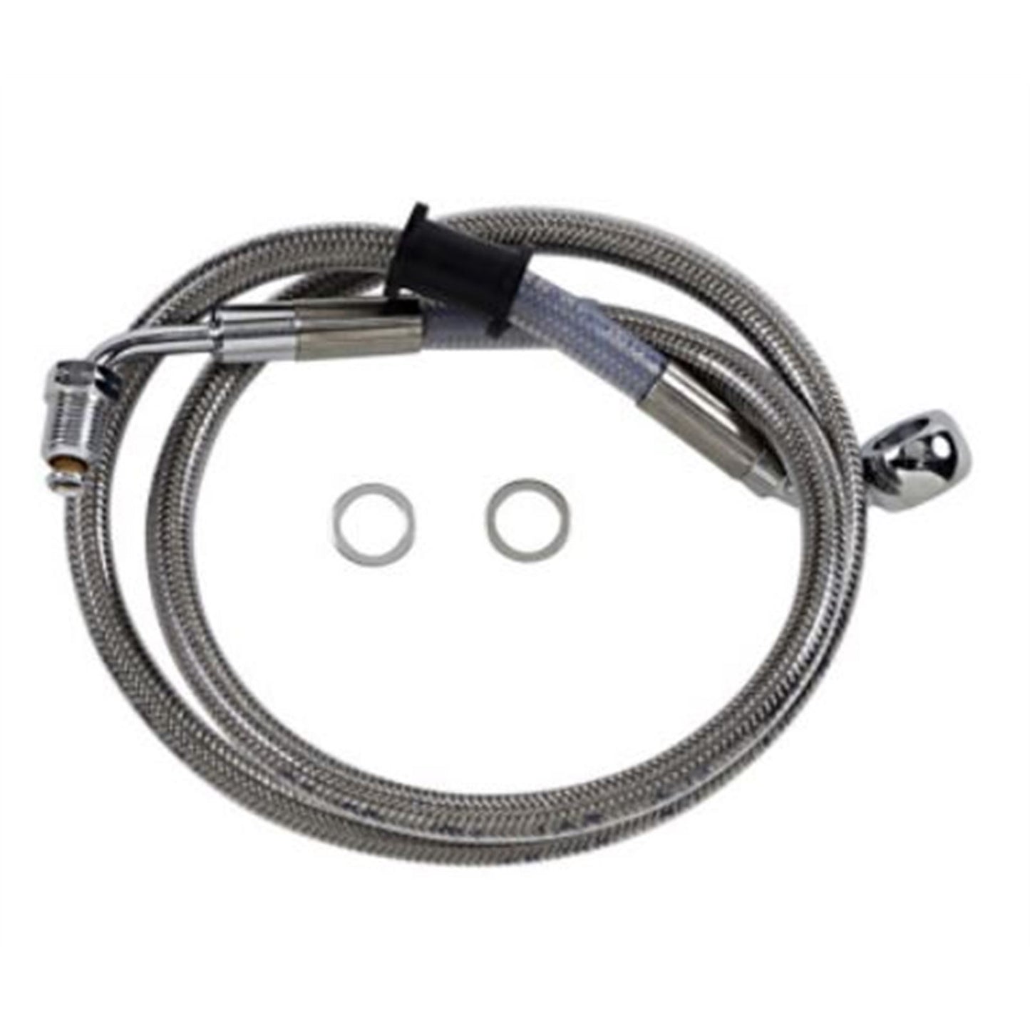 Drag Specialties Brake Line - 18- Softail - Stainless Steel +8" 1741-5816_725022