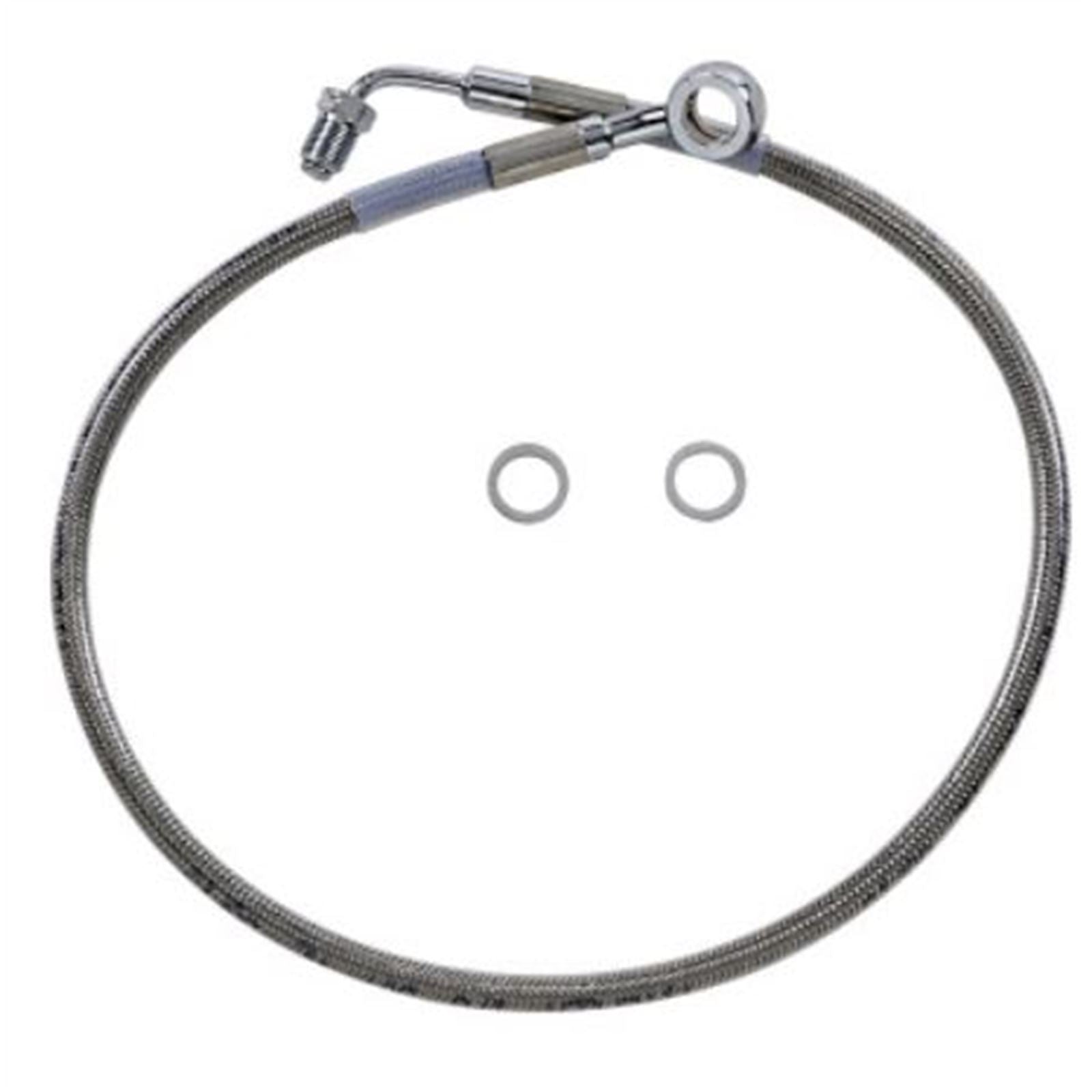 Drag Specialties Brake Line - 18- Softail - Stainless Steel +4" 1741-5826_725052