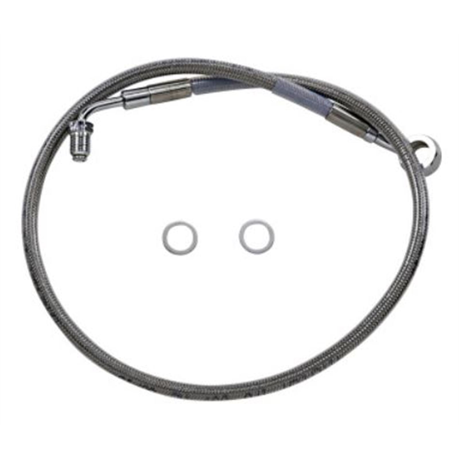 Drag Specialties Brake Line - 18- Softail - Stainless Steel +6" 1741-5827_725050