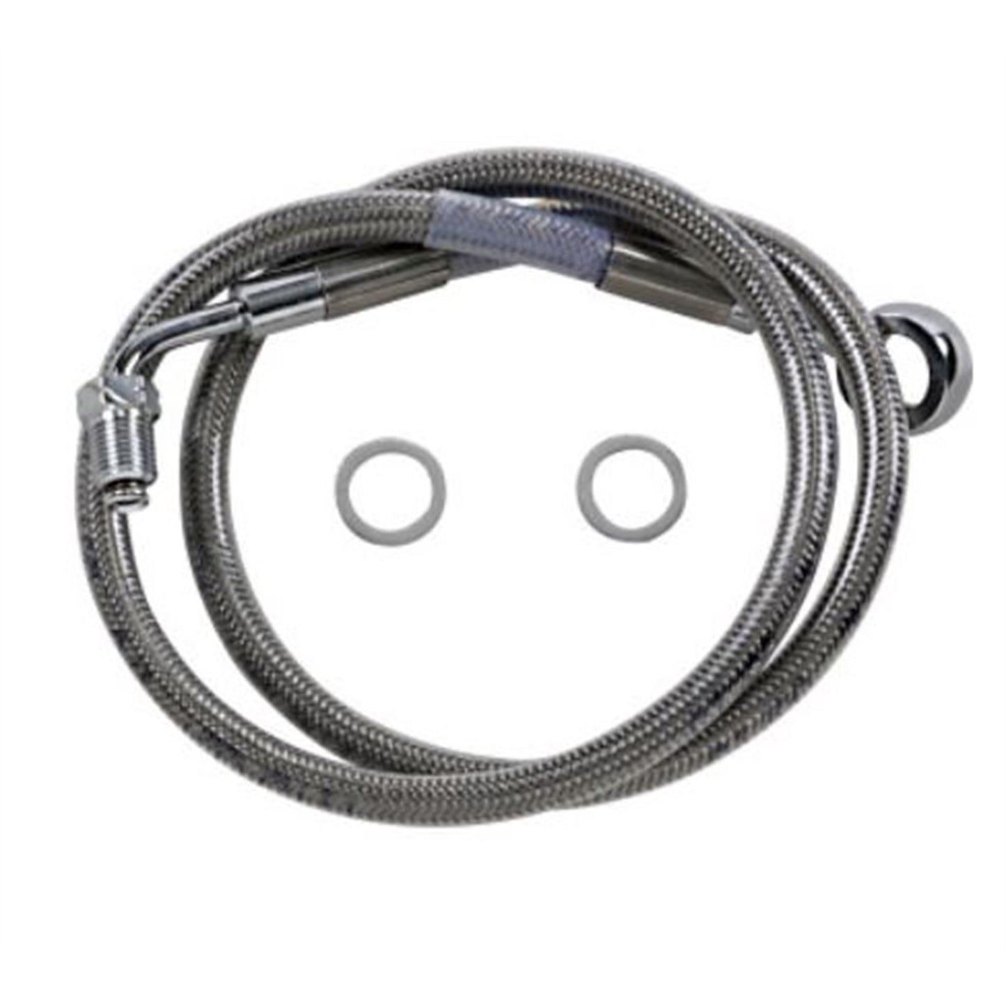 Drag Specialties Brake Line - 18- Softail - Stainless Steel +8" 1741-5828_725049