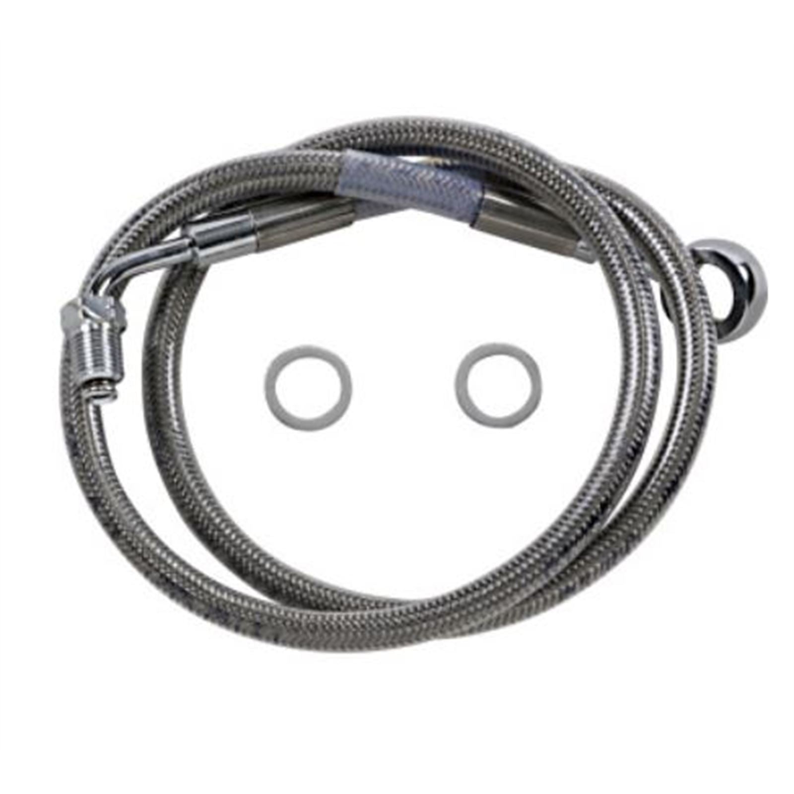 Drag Specialties Brake Line - 18- Softail - Stainless Steel +8" 1741-5828_725049