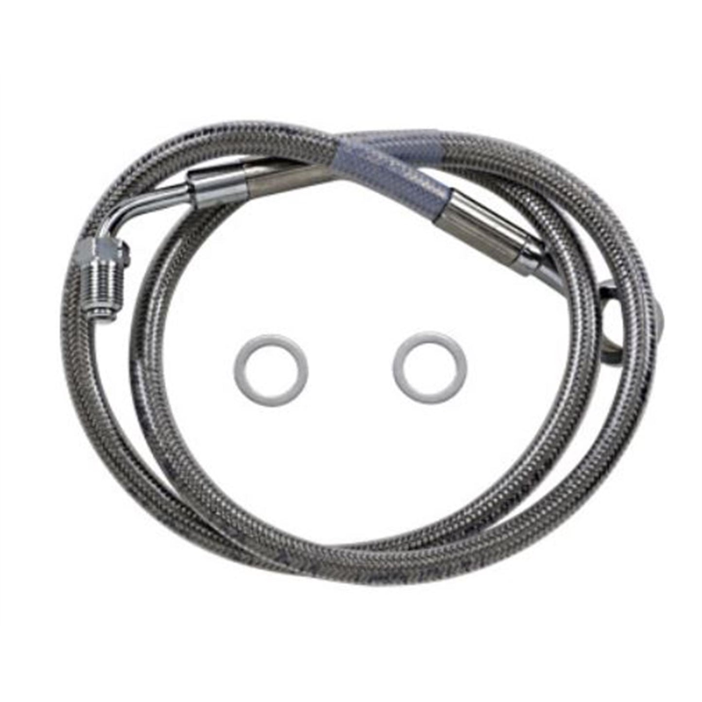 Drag Specialties Brake Line - 18- Softail - Stainless Steel +10" 1741-5829_725048