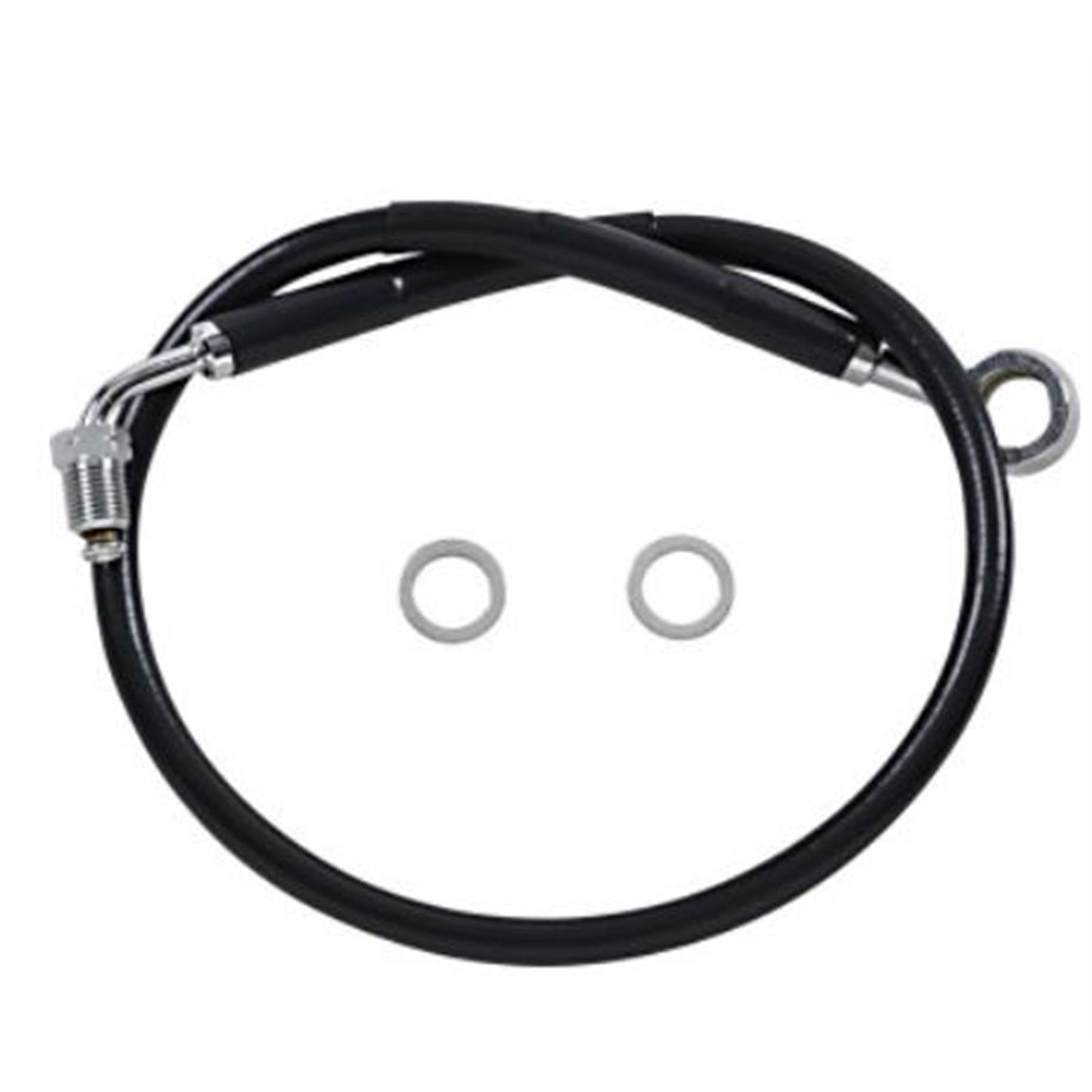 Drag Specialties Brake Line - 18- Softail - Black 1741-5830_725047