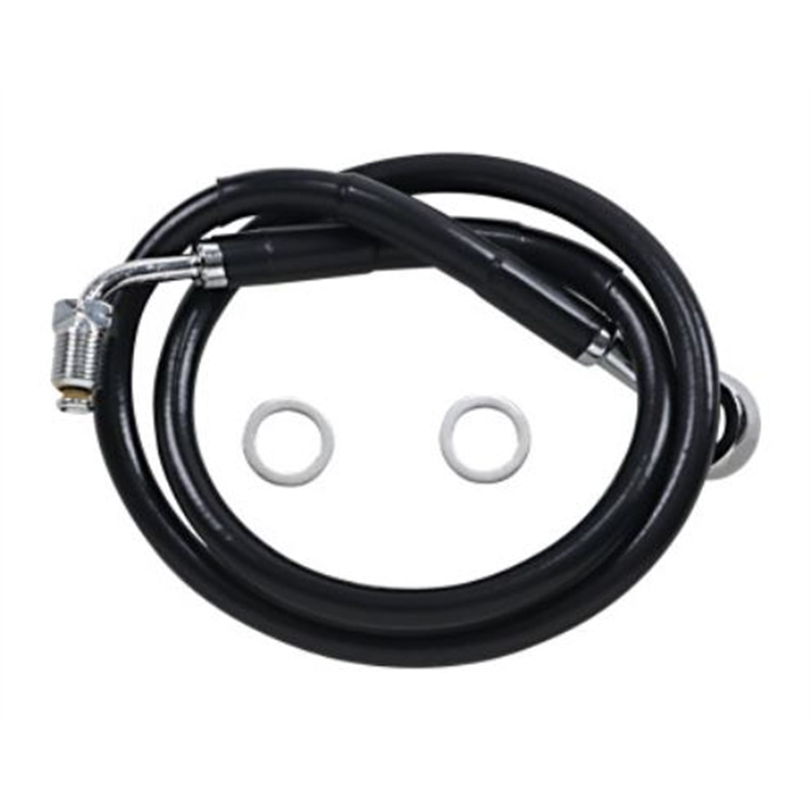 Drag Specialties Brake Line - 18- Softail - Black +6" 1741-5833_725039