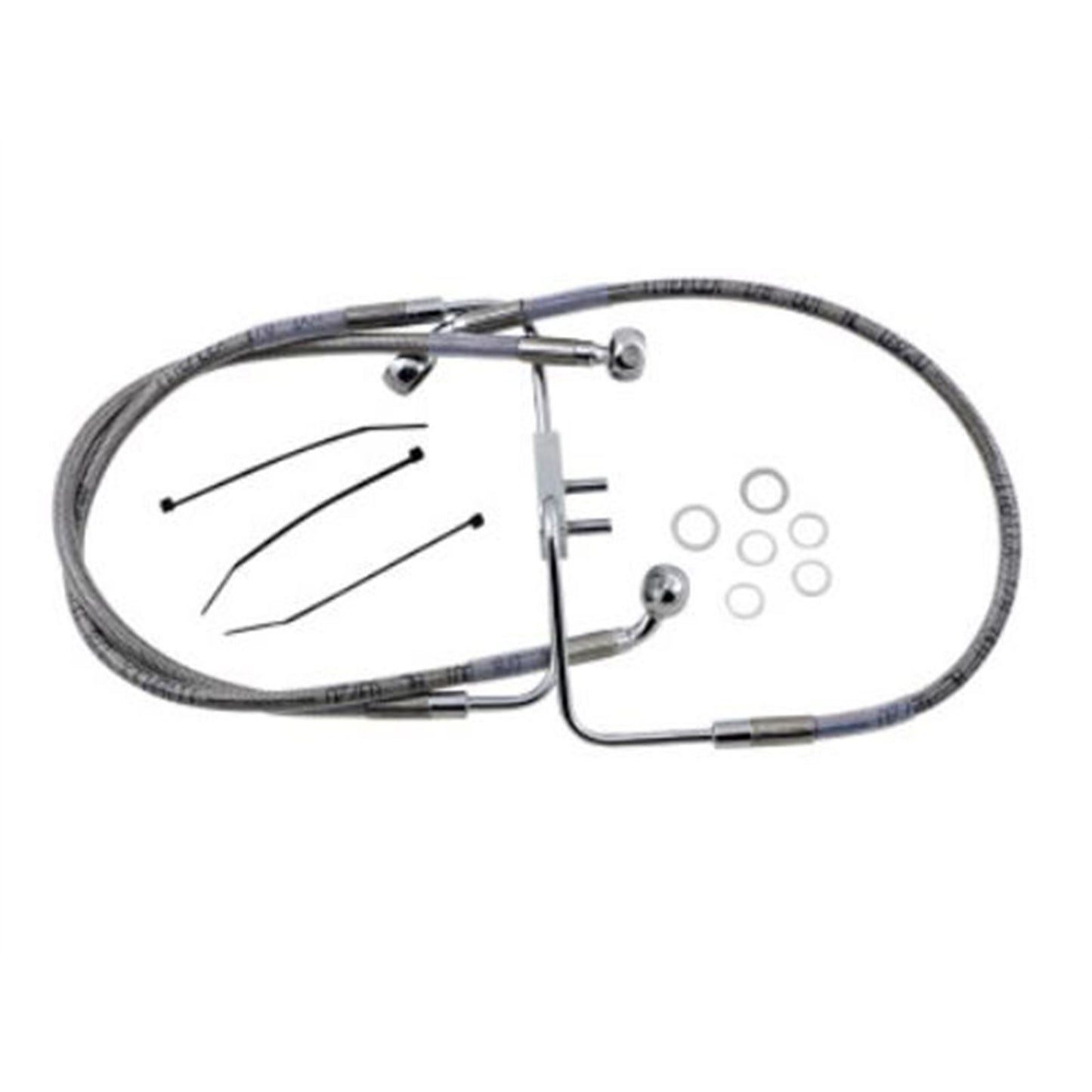 Drag Specialties Brake Line - 18- Softail - Stainless Steel 1741-5841_725053