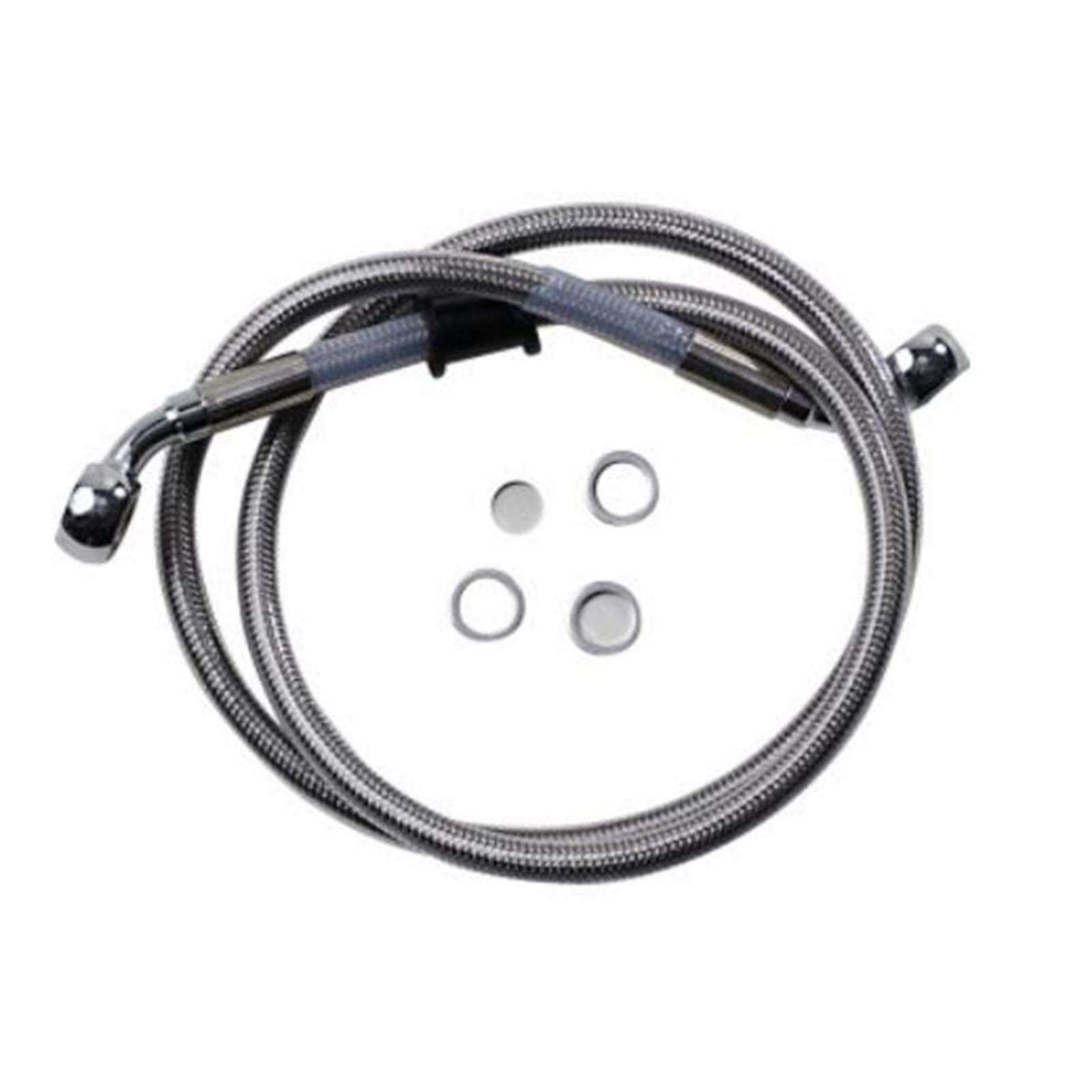 Drag Specialties Brake Line - 18- Softail - Stainless Steel 1741-5843_725064