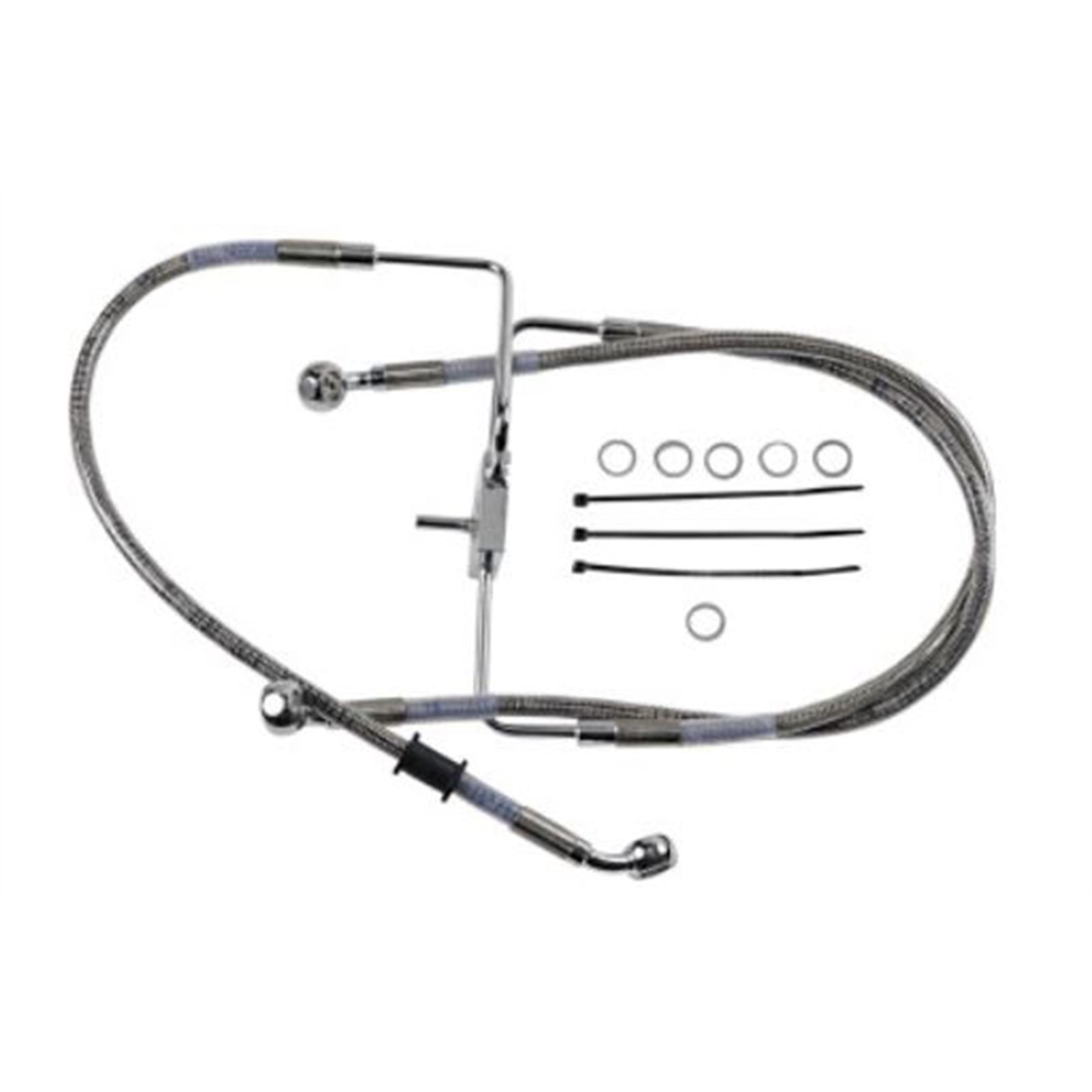 Drag Specialties Brake Line - 18-XL1200X - Stainless Steel +2" 1741-5846_725067