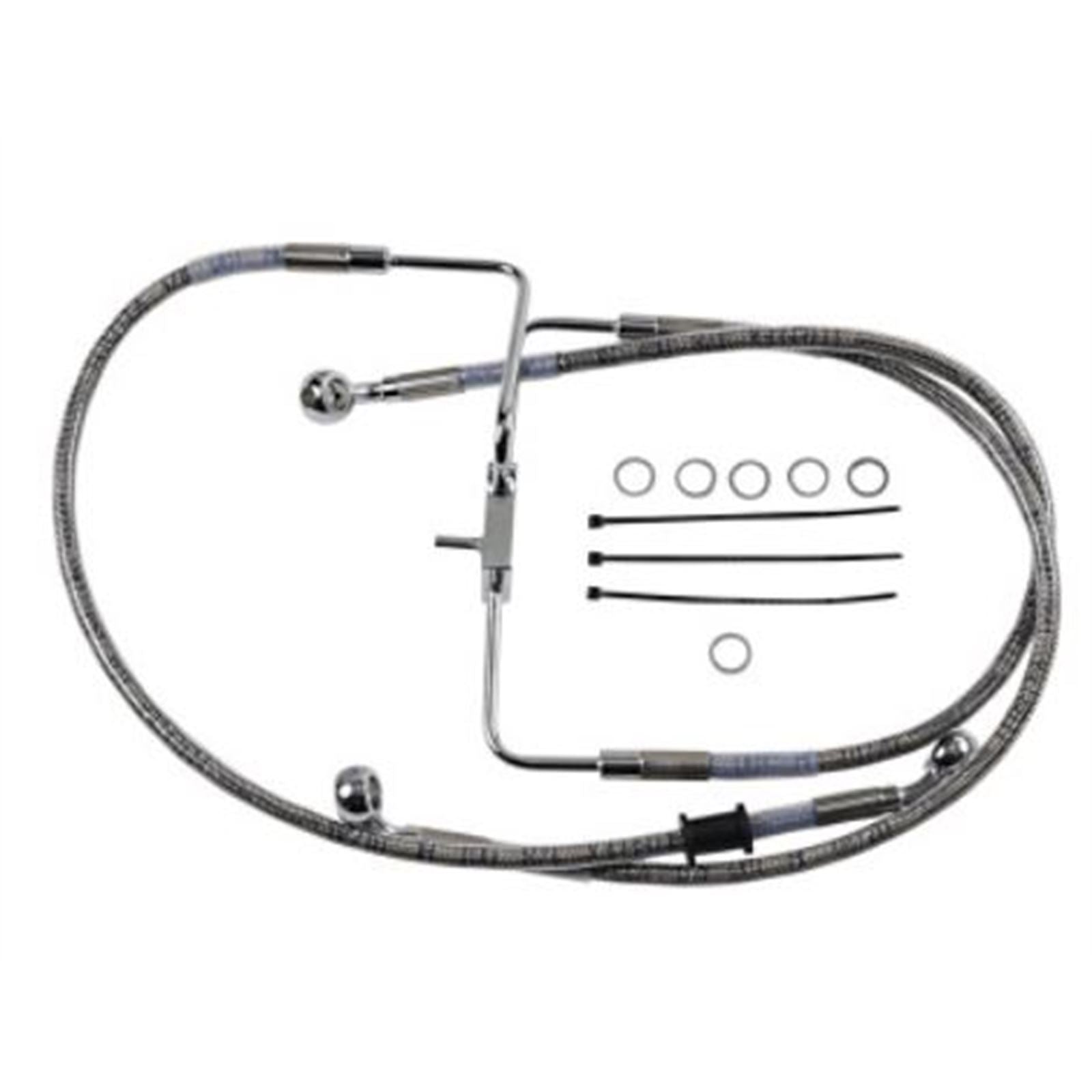 Drag Specialties Brake Line - 18-XL1200X - Stainless Steel +6" 1741-5848_725069
