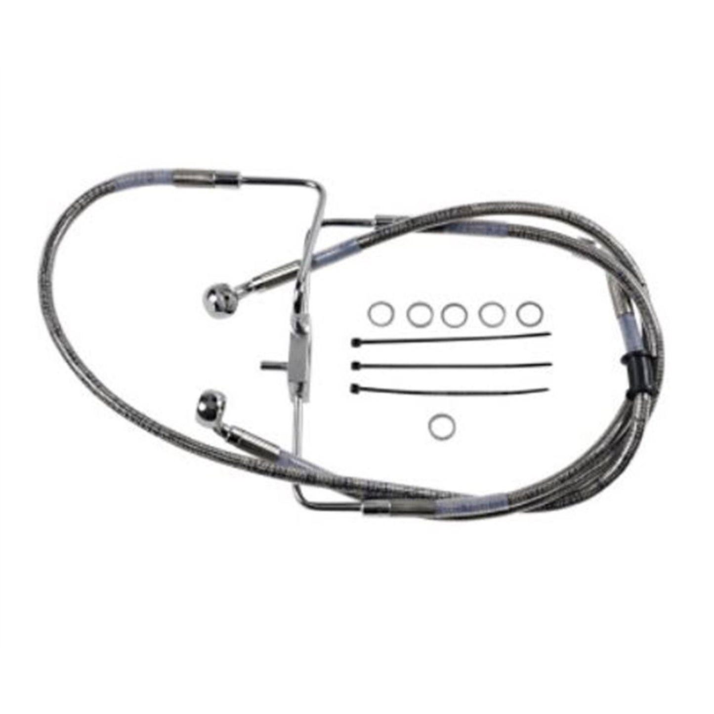 Drag Specialties Brake Line - 18-XL1200X - Stainless Steel +10" 1741-5850_725071