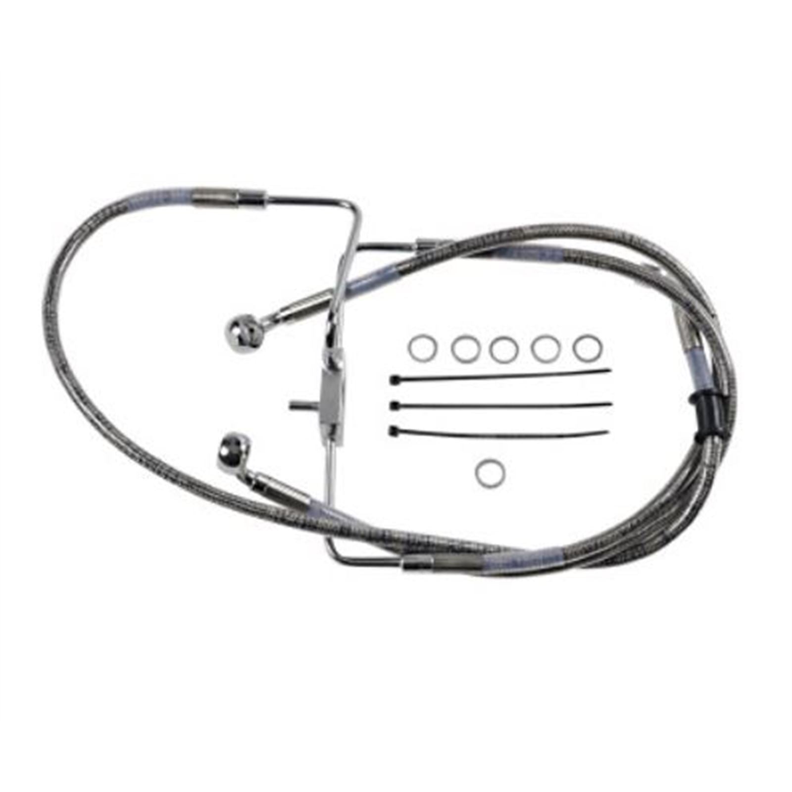 Drag Specialties Brake Line - 18-XL1200X - Stainless Steel +10" 1741-5850_725071