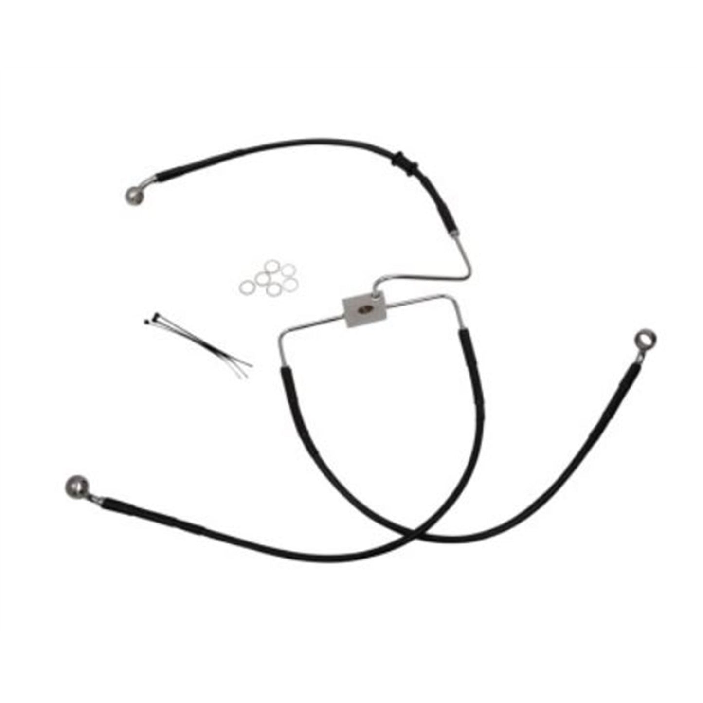 Drag Specialties Brake Line - 18-XL1200X - Black 1741-5851_725072